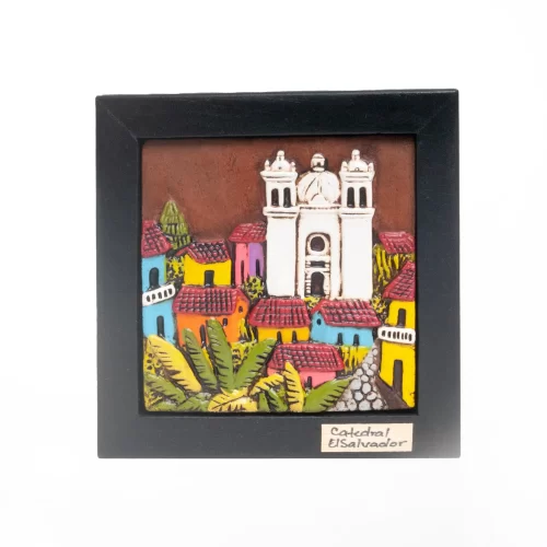 Handmade Clay Wall Art – Cathedral Scene