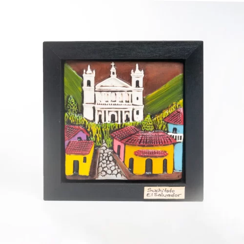 Handmade Clay Wall Art – Ilobasco Scene